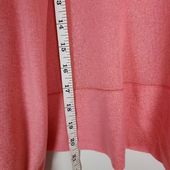 𝅺guess by Marciano Coral Waterfall Open Front High Low Cardigan Sweater XS - Picture 13 of 15